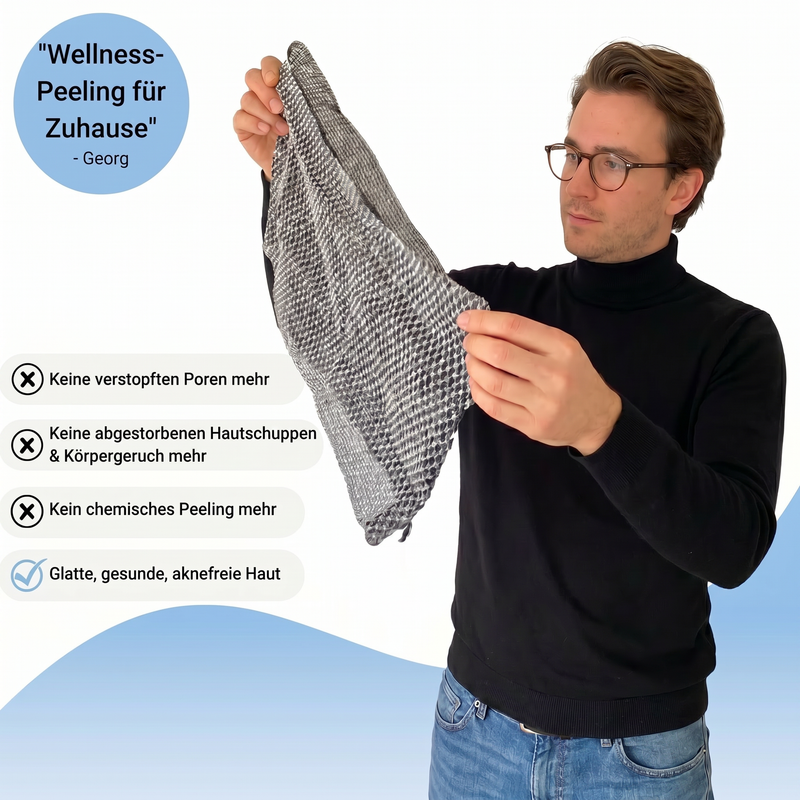 Rouva Antibakterielles Peeling-Duschtuch