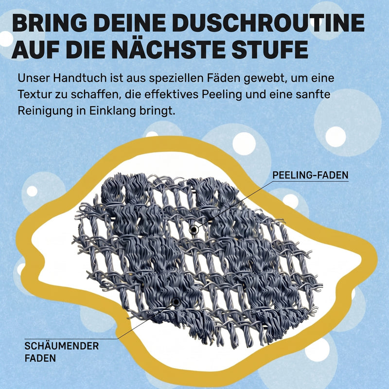 Rouva Antibakterielles Peeling-Duschtuch